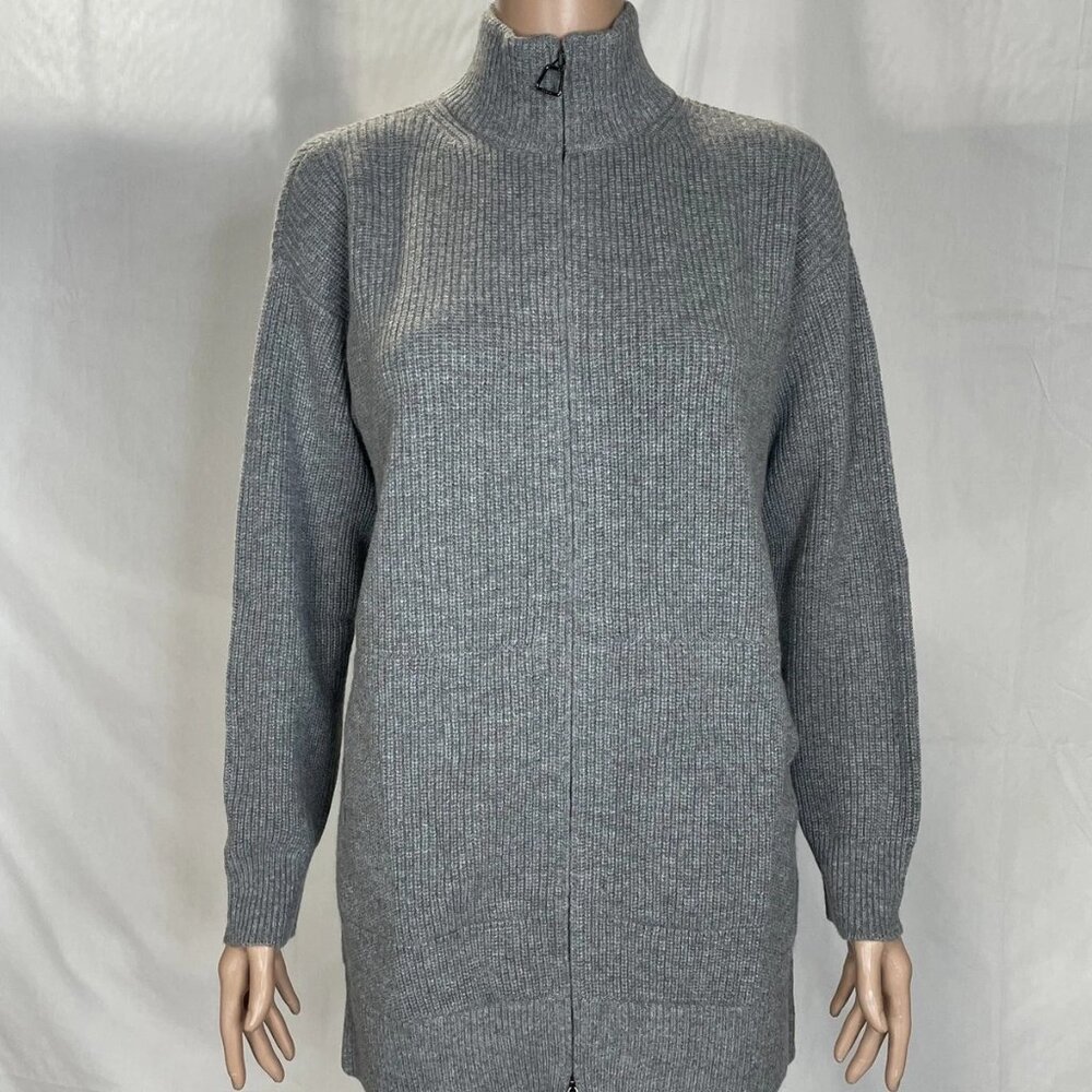 Akris Cashmere Ribbed Cardigan